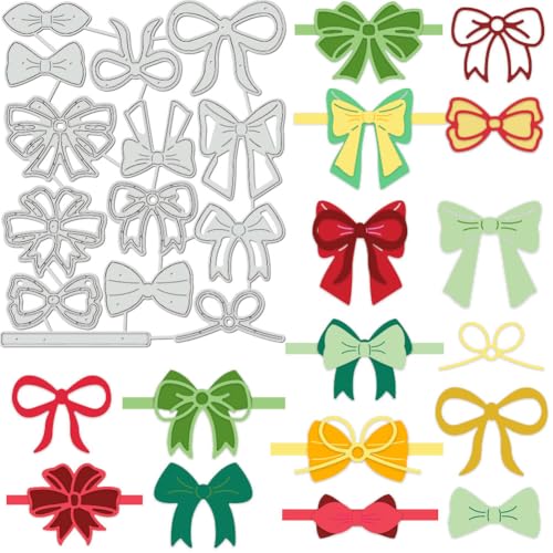 BENECREAT Bogen Stanzform 144x119mm Bowknot Matrizen Aus Karbonstahl, Fliege Vorlage Form Schneiden Dekorative Präge Schablonen Für DIY Scrapbooking Fotoalbum Grußkartenform von BENECREAT