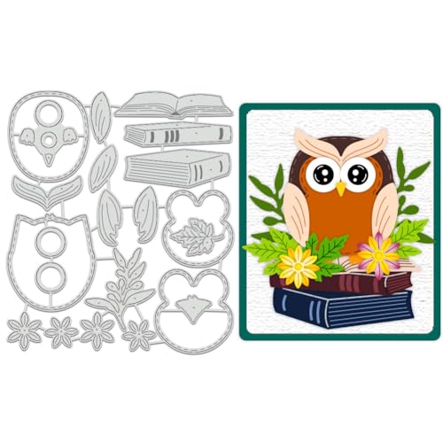 BENECREAT Eulen-Stanzformen, Buch-Vorlage Aus Karbonstahl, Metall-Prägeschablonen Für Die Herstellung von Papierkarten, Dekoration, DIY, Scrapbooking, Album, Basteln, Heimdekoration BENECREAT Eulen-Stanzformen, Buch-Vorlage Aus Karbonstahl, Metall-Prägeschablonen Für Die Herstellung von Papierkarten, Dekoration, DIY, Scrapbooking, Album, Basteln, Heimdekoration von BENECREAT