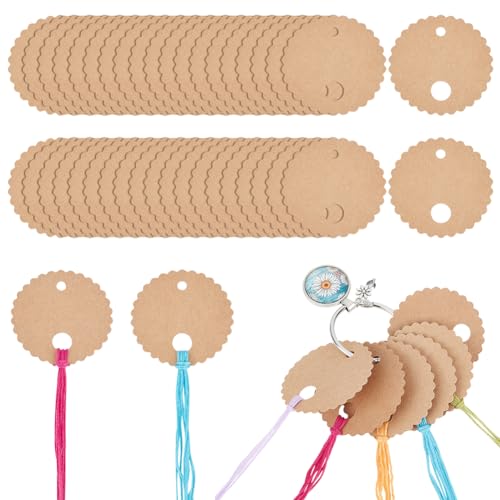 BENECREAT Fadenhalter Mit Fadentropfen, Einfache Zahnseide-Tropfen Mit Gänseblümchen-Zahnseide-Ring Und 100 Fadenorganisation Für Die Aufbewahrung von Bastelarbeiten, DIY-Nähen von BENECREAT
