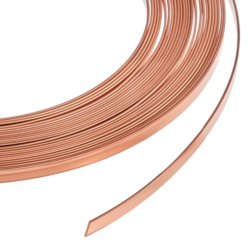 BENECREAT Flacher Kupferdraht, 2,5 mm breit, 2,5 mm breit, flach, anlaufgeschützt, Schmuckdraht für DIY-Schmuckherstellung, 5 m BENECREAT Flacher Kupferdraht, 2,5 mm breit, 2,5 mm breit, flach, anlaufgeschützt, Schmuckdraht für DIY-Schmuckherstellung, 5 m von BENECREAT