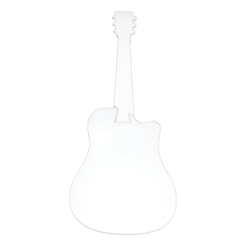BENECREAT Gitarren-Servierbrett-Fräser-Schablone, Holzbearbeitungs-Router-Inlay-Vorlage mit Folie zum Erstellen einzigartiger Inlays in Schildern, Bastelprojekten, 17 x 38,6 cm, 6 mm dick BENECREAT Gitarren-Servierbrett-Fräser-Schablone, Holzbearbeitungs-Router-Inlay-Vorlage mit Folie zum Erstellen einzigartiger Inlays in Schildern, Bastelprojekten, 17 x 38,6 cm, 6 mm dick von BENECREAT