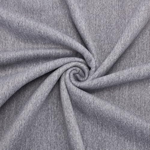 BENECREAT Grauer Fleece-Stoff, 150 cm breit, Polyester-Kaschmir-Stoff für Nähprojekte, Schals und Fleece-Überwürfe ohne Nähen BENECREAT Grauer Fleece-Stoff, 150 cm breit, Polyester-Kaschmir-Stoff für Nähprojekte, Schals und Fleece-Überwürfe ohne Nähen von BENECREAT