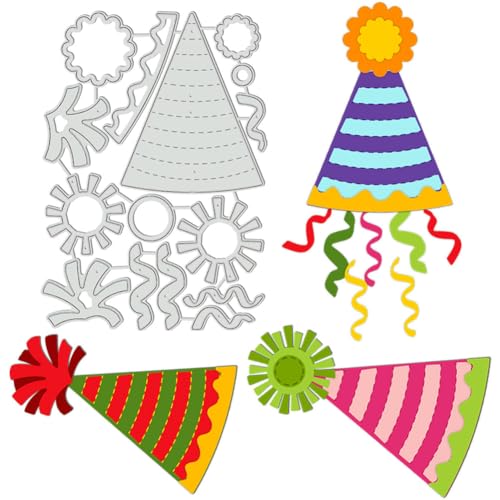BENECREAT Party Hut Stanzformen, Geburtstag Hüte Schablonen Segen Dekorative Prägung Schablonen für Scrapbooking, Fotoalbum, Grußkarte Machen, Papier Prägen BENECREAT Party Hut Stanzformen, Geburtstag Hüte Schablonen Segen Dekorative Prägung Schablonen für Scrapbooking, Fotoalbum, Grußkarte Machen, Papier Prägen von BENECREAT