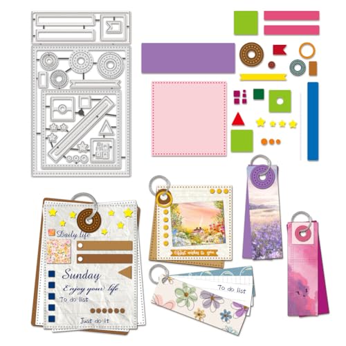 BENECREAT Planer-Kalender-Stanzformen, Planen Sie Musteretikettenrahmen-Stanzformen Und Prägevorlagen Für Die Kartenherstellung, DIY, Scrapbooking, Fotoalbum, Dekorativ, 0.8 mm Dick BENECREAT Planer-Kalender-Stanzformen, Planen Sie Musteretikettenrahmen-Stanzformen Und Prägevorlagen Für Die Kartenherstellung, DIY, Scrapbooking, Fotoalbum, Dekorativ, 0.8 mm Dick von BENECREAT
