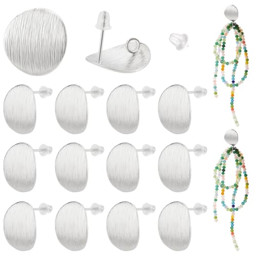 BENECREAT Platin-beschichtete Ohrstecker, Scheibenohrring mit Reifen, flache runde Ohrringe mit 50 Kunststoff-Ohrmuttern für DIY-Schmuck-Ohrringherstellung, 20 Stück BENECREAT Platin-beschichtete Ohrstecker, Scheibenohrring mit Reifen, flache runde Ohrringe mit 50 Kunststoff-Ohrmuttern für DIY-Schmuck-Ohrringherstellung, 20 Stück von BENECREAT