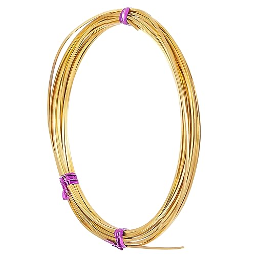 BENECREAT Quadratischer Messingdraht für Schmuckherstellung, weicher Metalldraht für Halskette und Armband, 18 Gauge BENECREAT Quadratischer Messingdraht für Schmuckherstellung, weicher Metalldraht für Halskette und Armband, 18 Gauge von BENECREAT