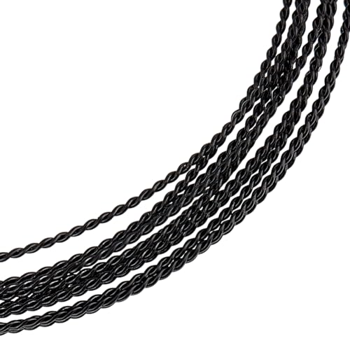 BENECREAT Schmuckdraht, 20 Gauge, schwarz, gedreht, 4,5 m, anlaufgeschützt, Messing, für Bastelarbeiten, Schmuck, Wickeldraht, rund, Schweißdraht für Schmuck, Perlen, Bastelarbeiten, Zubehör BENECREAT Schmuckdraht, 20 Gauge, schwarz, gedreht, 4,5 m, anlaufgeschützt, Messing, für Bastelarbeiten, Schmuck, Wickeldraht, rund, Schweißdraht für Schmuck, Perlen, Bastelarbeiten, Zubehör von BENECREAT