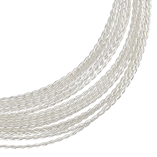 BENECREAT Schmuckdraht, 20 Gauge, silberfarben, 4,5 m, anlaufgeschützt, Messing, für Bastelarbeiten, Schmuck, Wickeldraht, rund, Schweißdraht für Schmuck, Perlen, Bastelarbeiten, Zubehör BENECREAT Schmuckdraht, 20 Gauge, silberfarben, 4,5 m, anlaufgeschützt, Messing, für Bastelarbeiten, Schmuck, Wickeldraht, rund, Schweißdraht für Schmuck, Perlen, Bastelarbeiten, Zubehör von BENECREAT