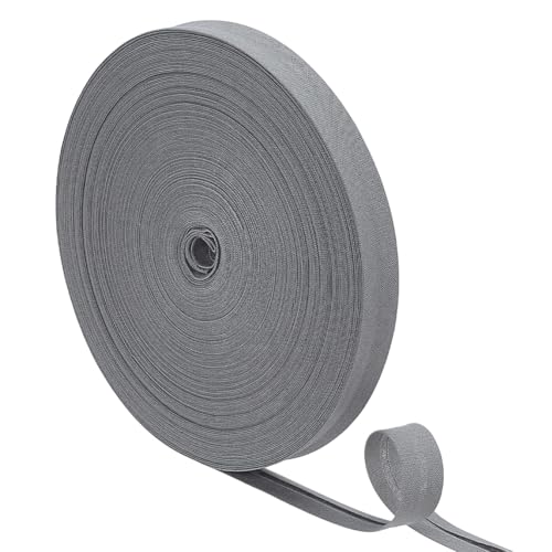 BENECREAT Schrägband aus Baumwolle, 27,3 m, 1,2 cm, grau, einfach gefaltet, Saumband für Schürze, Mantel, Handwerk, Nähzubehör, Kleidungszubehör BENECREAT Schrägband aus Baumwolle, 27,3 m, 1,2 cm, grau, einfach gefaltet, Saumband für Schürze, Mantel, Handwerk, Nähzubehör, Kleidungszubehör von BENECREAT