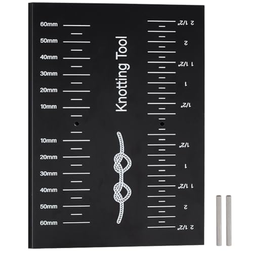 BENECREAT Schwarzes Perlenabstandswerkzeug 15x9.9cm Großes Knotenwerkzeug Aus Acryl Mit Stahlstäben Gleichmäßiges Knotenwerkzeug Zur Schmuckherstellung Fadenknoten Für Armband Halskette von BENECREAT