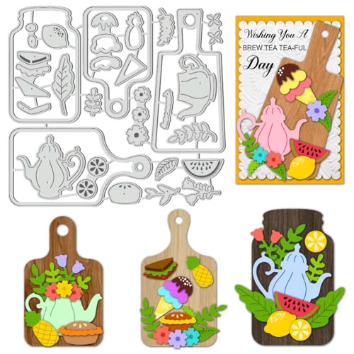 BENECREAT Sommer-Essschilder-Stanzformen, Prägeschablonen aus Holztablett, Vorlage, gestanzt für Kartenherstellung, Scrapbooking, DIY, Bastelalbum, Papierkartendekor BENECREAT Sommer-Essschilder-Stanzformen, Prägeschablonen aus Holztablett, Vorlage, gestanzt für Kartenherstellung, Scrapbooking, DIY, Bastelalbum, Papierkartendekor von BENECREAT