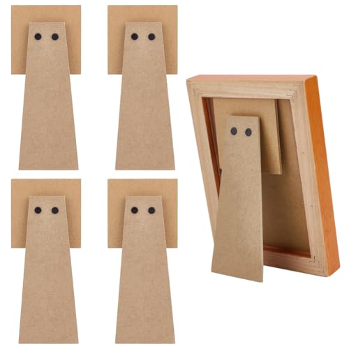 BENECREAT Staffelei für Bilderrahmen, Fotorahmen, Staffelei, DIY-Fotobrett, Ersatz-Bilderrahmenbrett für Bilderrahmen, Fliesen, Leinwand, 16,5 x 7,1 x 0,94 cm, 5 Stück von BENECREAT