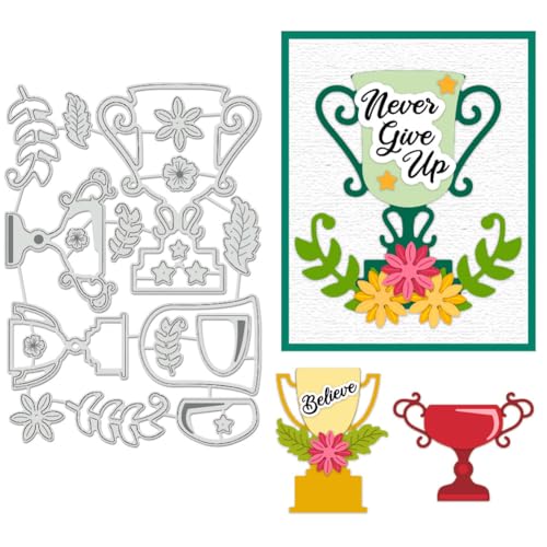 BENECREAT Trophäe Stanzform, 177x125mm Blume Trophäe Metall Stanzformen, dekorative Prägung Schablonen für DIY Scrapbooking, Fotoalbum, Grußkarte Form, Spiel BENECREAT Trophäe Stanzform, 177x125mm Blume Trophäe Metall Stanzformen, dekorative Prägung Schablonen für DIY Scrapbooking, Fotoalbum, Grußkarte Form, Spiel von BENECREAT