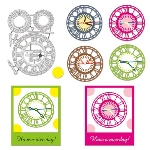 BENECREAT Uhrenrahmen Metallstanzungen, Uhr-Kreis-Rahmen-Stanzformen Blumen-Uhren-Rahmen Schablonen Für Kartenherstellung, Scrapbooking, Geburtstag, DIY, Handwerk, Zeitnehmer-Stanzformen BENECREAT Uhrenrahmen Metallstanzungen, Uhr-Kreis-Rahmen-Stanzformen Blumen-Uhren-Rahmen Schablonen Für Kartenherstellung, Scrapbooking, Geburtstag, DIY, Handwerk, Zeitnehmer-Stanzformen von BENECREAT