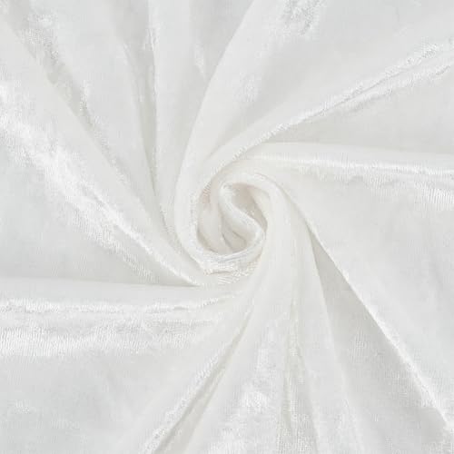 BENECREAT Weißer Pannesamtstoff 1 m Weicher Samtiger Stoff 1.6 m Breiter Knitterfreier Samt Polsterstoff Zum Nähen von Kleidung Polster Dekoration BENECREAT Weißer Pannesamtstoff 1 m Weicher Samtiger Stoff 1.6 m Breiter Knitterfreier Samt Polsterstoff Zum Nähen von Kleidung Polster Dekoration von BENECREAT