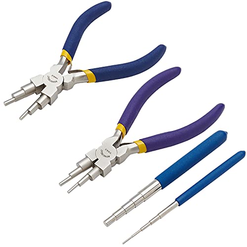 BENECREAT Wire Looping Tool Set Mit 2PCS Wire Looping Dorn Und 2PCS 6 in 1 Bail Making Zange Zum Umwickeln von Schmuckdraht Und Zum Formen von Biegeringen BENECREAT Wire Looping Tool Set Mit 2PCS Wire Looping Dorn Und 2PCS 6 in 1 Bail Making Zange Zum Umwickeln von Schmuckdraht Und Zum Formen von Biegeringen von BENECREAT