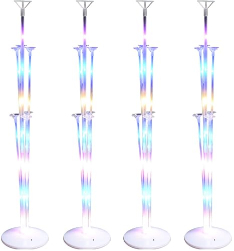 4 Stück Luftballons Halter, LED Luftballons Ständer Luftballon Ständer Kit Ballonständer Tisch Ballonzubehör für Party Dekoration,Geburtstag, Weihnachten, Hochzeitsdekoration 4 Stück Luftballons Halter, LED Luftballons Ständer Luftballon Ständer Kit Ballonständer Tisch Ballonzubehör für Party Dekoration,Geburtstag, Weihnachten, Hochzeitsdekoration von BEOIUCZZY