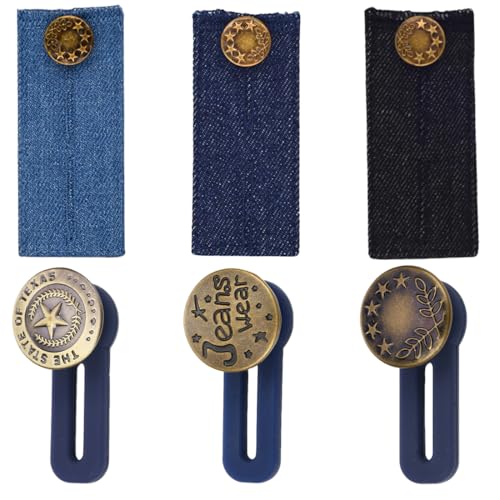 BEPSYOM 6 Stück Taille Extender Elastischen Knopf Adjustable Bund Expander Jeans Einziehbare Knöpfe für Hemd Hosen Kleid Hosen Schwangere Hosen - Unisex BEPSYOM 6 Stück Taille Extender Elastischen Knopf Adjustable Bund Expander Jeans Einziehbare Knöpfe für Hemd Hosen Kleid Hosen Schwangere Hosen - Unisex von BEPSYOM