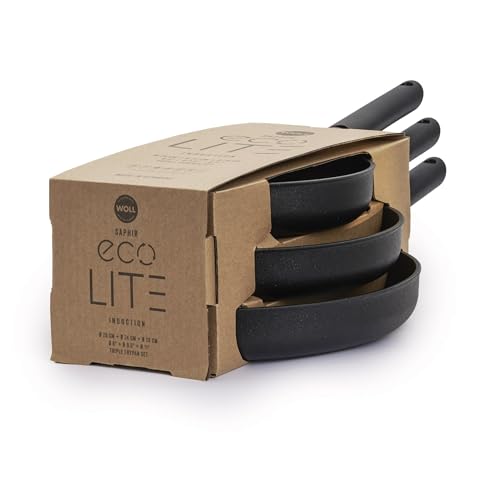 Woll Eco Lite 3-teiliges Pfannen-Set, Antihaftbeschichtung, 20/24/28 cm, recyceltes Aluminium, abnehmbare Griffe, Schwarz Woll Eco Lite 3-teiliges Pfannen-Set, Antihaftbeschichtung, 20/24/28 cm, recyceltes Aluminium, abnehmbare Griffe, Schwarz von BERARDI