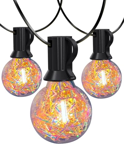 BESCOST Lichterketten, 7,5 m, Lichterkette mit 12+1 LED-Glühbirnen, G40 Lichterketten für den Außenbereich, IP44, wasserdicht, für Garten, Hof, Weihnachten, Hochzeit, Party, Terrasse BESCOST Lichterketten, 7,5 m, Lichterkette mit 12+1 LED-Glühbirnen, G40 Lichterketten für den Außenbereich, IP44, wasserdicht, für Garten, Hof, Weihnachten, Hochzeit, Party, Terrasse von BESCOST