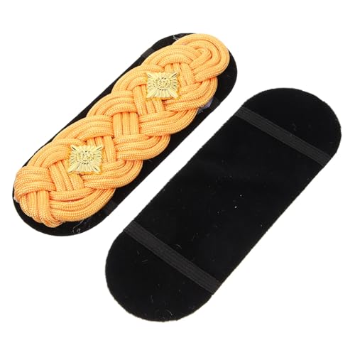 BESPORTBLE 1 Paar Anzug Epauletten Schulter Applikation Patches Uniform Epauletten Goldene Schulter Arm Dekoration Schulterbrett Abzeichen Schulterquasten Schulterbretter Epauletten BESPORTBLE 1 Paar Anzug Epauletten Schulter Applikation Patches Uniform Epauletten Goldene Schulter Arm Dekoration Schulterbrett Abzeichen Schulterquasten Schulterbretter Epauletten von BESPORTBLE