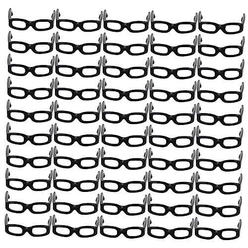 BESPORTBLE 1 Packung Simulierte Brille für Puppen Schwarze Kunststoffbrille für Bastelbedarf für Puppen für Rollenspiele und BESPORTBLE 1 Packung Simulierte Brille für Puppen Schwarze Kunststoffbrille für Bastelbedarf für Puppen für Rollenspiele und von BESPORTBLE