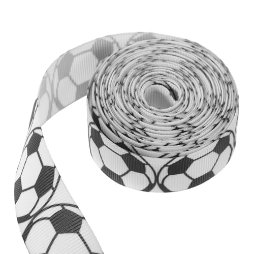 BESPORTBLE 1 Rolle Fu?ball-Geschenkband, Dekoratives Verpackungsband, Stoffband für Party-Dekoration, Wei?, 4,5 Meter BESPORTBLE 1 Rolle Fu?ball-Geschenkband, Dekoratives Verpackungsband, Stoffband für Party-Dekoration, Wei?, 4,5 Meter von BESPORTBLE