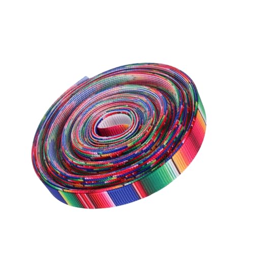 BESPORTBLE 1 Rolle Mexikanisches Serape Geschenkband Yards Breit Regenbogen Streifen für Diy Projekte Festdekorationen Geschenkpapiere und Partys BESPORTBLE 1 Rolle Mexikanisches Serape Geschenkband Yards Breit Regenbogen Streifen für Diy Projekte Festdekorationen Geschenkpapiere und Partys von BESPORTBLE
