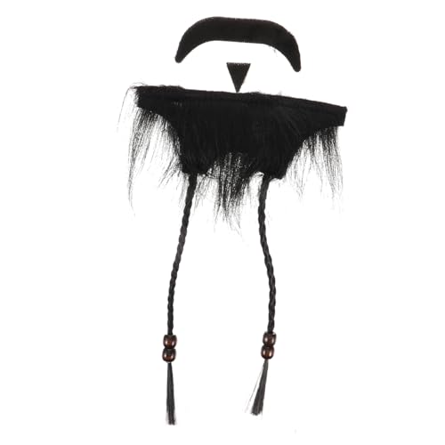 BESPORTBLE 1 Satz Cosplay Falscher Schnurrbart Fälschung Bräutigam Lustig Zubehör Künstlich Halloween Lang Kind Bart Gefälscht Für Cosplay Falsche Bärte Plüschstoff Black BESPORTBLE 1 Satz Cosplay Falscher Schnurrbart Fälschung Bräutigam Lustig Zubehör Künstlich Halloween Lang Kind Bart Gefälscht Für Cosplay Falsche Bärte Plüschstoff Black von BESPORTBLE