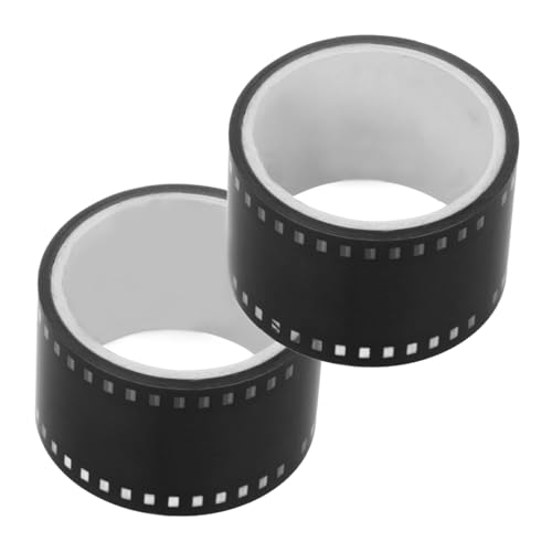 BESPORTBLE 1 Satz Dekoratives Filmstreifen Klebeband Selbstklebend Rückstandsfrei Entfernbar Vielseitig Für Scrapbooking Journaling Und Diy Projekte Kreative Bastelkleber Für Alben 2rollen von BESPORTBLE