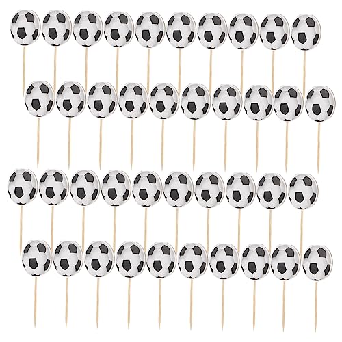 BESPORTBLE 1 Satz Fußball Cake Topper Lustige Muffin Deko Für Party Desserts Für Kindergeburtstage Themenfeiern Festlichkeiten Einfache Handhabung Tortendekoration 48 Stück BESPORTBLE 1 Satz Fußball Cake Topper Lustige Muffin Deko Für Party Desserts Für Kindergeburtstage Themenfeiern Festlichkeiten Einfache Handhabung Tortendekoration 48 Stück von BESPORTBLE