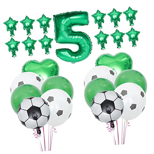 BESPORTBLE 1 Satz Fußball Luftballons Set für Kindergeburtstag Sportliche Partydekorationen Fußball Deko für Feiern und Veranstaltungen BESPORTBLE 1 Satz Fußball Luftballons Set für Kindergeburtstag Sportliche Partydekorationen Fußball Deko für Feiern und Veranstaltungen von BESPORTBLE