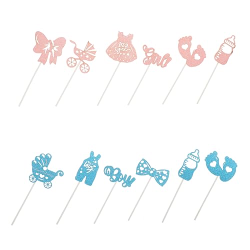 BESPORTBLE 1 Satz Geschlechtsenthüllung mit Kuchendekorationen und Cupcake Spießen Teiliges Party Set für Jungen und Mädchen Vielseitige Deko für Feierliche Anlässe BESPORTBLE 1 Satz Geschlechtsenthüllung mit Kuchendekorationen und Cupcake Spießen Teiliges Party Set für Jungen und Mädchen Vielseitige Deko für Feierliche Anlässe von BESPORTBLE