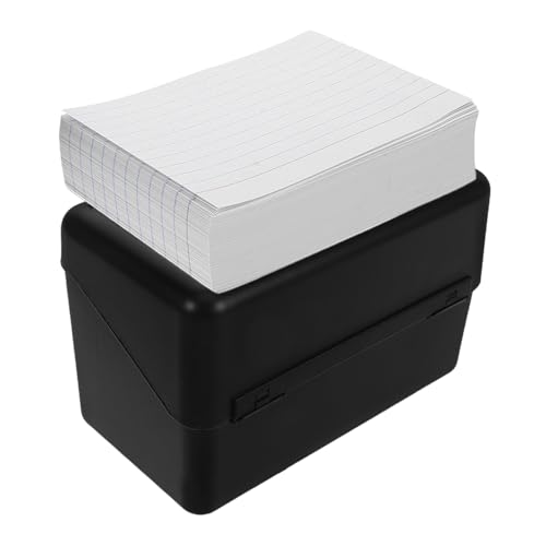 BESPORTBLE 1 Satz Karteikarten Aufbewahrungsbox mit Integriertem Notizblock Multifunktionale Indexkarten Organizer für Büro Schule und Zuhause Weiße Liniierte Karten Praktische BESPORTBLE 1 Satz Karteikarten Aufbewahrungsbox mit Integriertem Notizblock Multifunktionale Indexkarten Organizer für Büro Schule und Zuhause Weiße Liniierte Karten Praktische von BESPORTBLE