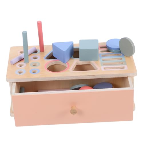 BESPORTBLE 1 Satz Montessori Sortierbox für Kleinkinder und Formenerkennungsspielzeug aus Holz für Frühe Bildung Motorische Fähigkeiten und Kreative Aktivitäten für Jungen und Mädchen von BESPORTBLE