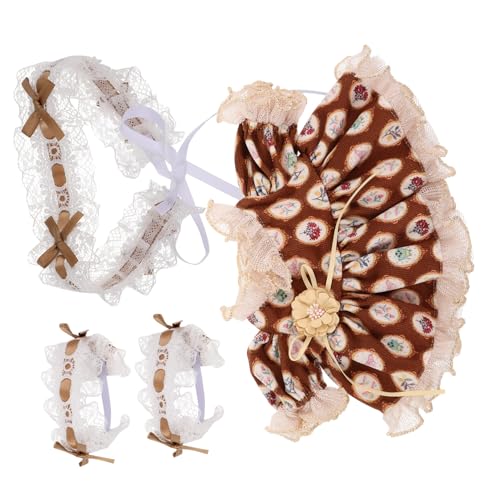 BESPORTBLE 1 Satz Puppenoutfits Süßes Zartes Kleid für Puppen Ersetzbare Kleidung für Kreative Spiele Hochwertige Puppenkleidung für Mädchen Bezauberndes Prinzessinnenkleid Braun von BESPORTBLE