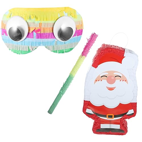 BESPORTBLE 1 Satz Santa Claus Pinata Weihnachtsdekoration für Partys Gefüllt mit Süßigkeiten Teilig mit Schläger und Augenbinde für Weihnachtsfeiern und Festlichkeiten BESPORTBLE 1 Satz Santa Claus Pinata Weihnachtsdekoration für Partys Gefüllt mit Süßigkeiten Teilig mit Schläger und Augenbinde für Weihnachtsfeiern und Festlichkeiten von BESPORTBLE