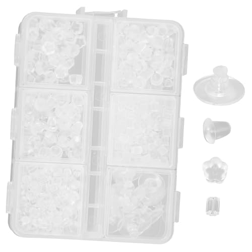 BESPORTBLE 1 Schachtel Silikon Ohrstecker Verschlüsse Weiche Hautfreundliche Ohrstecker Stoppers Langlebige Sichere Ohrring Zubehör für Damen und Herren Flexibel und Komfortabel Tragbar von BESPORTBLE