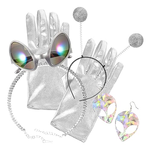 BESPORTBLE 1 Set Party Kopfknopf Brille Armband Handschuh Set Party Cosplay Stirnbänder Ohrringe LED Haarband Dekore Frauen Handschuhe Und Brille Brille BESPORTBLE 1 Set Party Kopfknopf Brille Armband Handschuh Set Party Cosplay Stirnbänder Ohrringe LED Haarband Dekore Frauen Handschuhe Und Brille Brille von BESPORTBLE