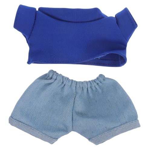BESPORTBLE 1 Set Puppenspielzeug-Outfit Mit T-Shirt Und Puppe Kurze Hosen Puppe Kleidung Bären T-Shirt Klassiker Gefülltes Tierkleidung Plüsch Bär Gekleidet Kleidungszubehör von BESPORTBLE