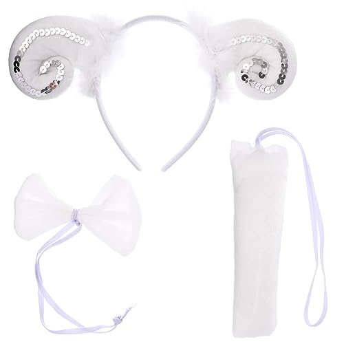 BESPORTBLE 1 Set Stirnbänder In Schafohrform Kostüm Tierschwanzhaar Schafohren Stirnband Schaffell Plüsch Schafohren Und Wolle Schaf Stirnband Pelzige Dekorationen BESPORTBLE 1 Set Stirnbänder In Schafohrform Kostüm Tierschwanzhaar Schafohren Stirnband Schaffell Plüsch Schafohren Und Wolle Schaf Stirnband Pelzige Dekorationen von BESPORTBLE