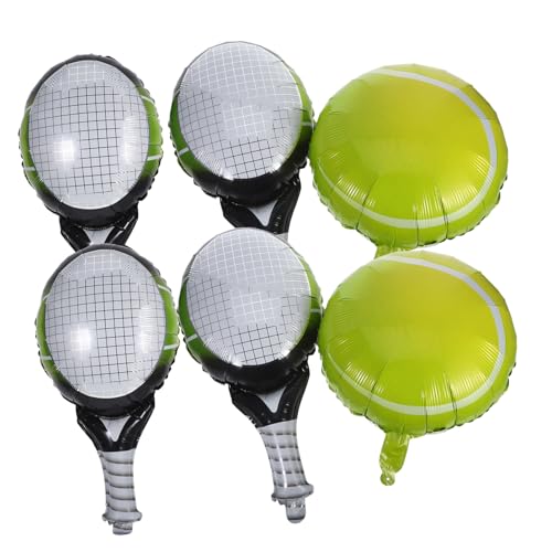 BESPORTBLE 1 Set Tennisschläger und Ball, aufblasbare Luftballons, Aluminiumfolie, Party-Dekorationen für Sport-Mottogeburtstage, auffällig und einfach aufzuhängen BESPORTBLE 1 Set Tennisschläger und Ball, aufblasbare Luftballons, Aluminiumfolie, Party-Dekorationen für Sport-Mottogeburtstage, auffällig und einfach aufzuhängen von BESPORTBLE