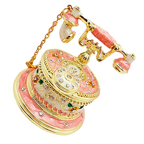 BESPORTBLE 1 Stück Emaille Telefon Schmuckschatulle Deko Schmuckkästchen Für Frauen Schminkaccessoires Eitelkeitszubehör Juwelierorganisator Zinn-legierung Rosa BESPORTBLE 1 Stück Emaille Telefon Schmuckschatulle Deko Schmuckkästchen Für Frauen Schminkaccessoires Eitelkeitszubehör Juwelierorganisator Zinn-legierung Rosa von BESPORTBLE