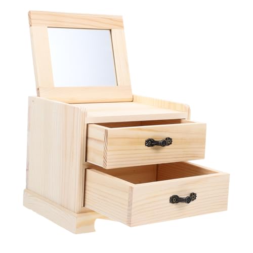 BESPORTBLE 1 Stück Handgefertigte Holz Schmuckbox mit Deckel Leichte Langlebige Aufbewahrungslösung für Schmuck Accessoires für Kommoden Tischdekoration Holzfarbe BESPORTBLE 1 Stück Handgefertigte Holz Schmuckbox mit Deckel Leichte Langlebige Aufbewahrungslösung für Schmuck Accessoires für Kommoden Tischdekoration Holzfarbe von BESPORTBLE