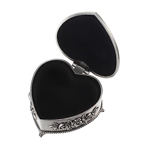 BESPORTBLE 1 Stück Herzförmige geschnitzte Schmuckschatulle Schmuckkästchen Schmuckbehälter Schmuckkoffer Vintage-Dekoration herzförmiger Aufbewahrungsbehälter Zinklegierung Silber BESPORTBLE 1 Stück Herzförmige geschnitzte Schmuckschatulle Schmuckkästchen Schmuckbehälter Schmuckkoffer Vintage-Dekoration herzförmiger Aufbewahrungsbehälter Zinklegierung Silber von BESPORTBLE