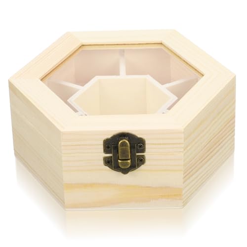 BESPORTBLE 1 Stück Holz Schmuckbox Handgemachte Sechseckige Aufbewahrungsbox für Ohrringe Ringe Perlen Leichte Diy Schmuckschatulle für Kreative Bastelprojekte Platzsparende Aufbewahrung BESPORTBLE 1 Stück Holz Schmuckbox Handgemachte Sechseckige Aufbewahrungsbox für Ohrringe Ringe Perlen Leichte Diy Schmuckschatulle für Kreative Bastelprojekte Platzsparende Aufbewahrung von BESPORTBLE