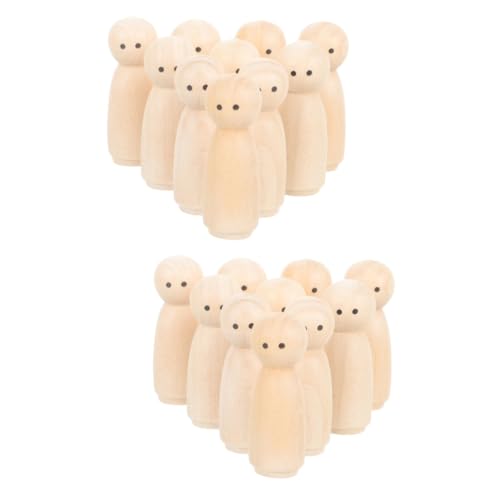 BESPORTBLE 10 Stück DIY Holzfiguren Zum Bemalen - Künstliche Figurenkegel Aus Holz - 4 5 Cm Große Puppenkörper Perfekte Tortenfiguren Für Kreative Bastelprojekte Und Dekoration BESPORTBLE 10 Stück DIY Holzfiguren Zum Bemalen - Künstliche Figurenkegel Aus Holz - 4 5 Cm Große Puppenkörper Perfekte Tortenfiguren Für Kreative Bastelprojekte Und Dekoration von BESPORTBLE