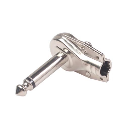 BESPORTBLE 10 Stück Effekpedal Stecker Adapter für Gitarren Pedalboard Langlebige Instrumentenanschlüsse für Professionelle Musiker und Gitarrenliebhaber Silberfarben von BESPORTBLE