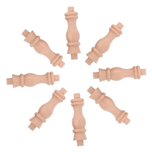 BESPORTBLE 10 Stück Holzspindeln für Dekorative Baluster Unlackierte Spindeln für Möbelgestaltung Heimdekoration und Bastelprojekte für Kreative Anwendungen BESPORTBLE 10 Stück Holzspindeln für Dekorative Baluster Unlackierte Spindeln für Möbelgestaltung Heimdekoration und Bastelprojekte für Kreative Anwendungen von BESPORTBLE
