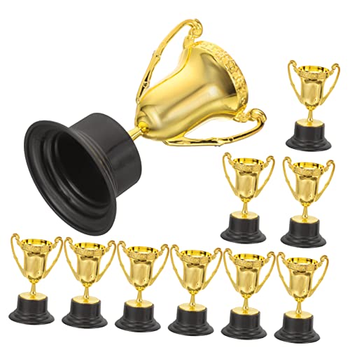 BESPORTBLE 10 Stück Kunststoff Trophäen für Sportwettbewerbe Partypreise Auszeichnungen für Kindergarten und Schule Belohnungen Spielzeugtrophäen Goldfarbene Pokale BESPORTBLE 10 Stück Kunststoff Trophäen für Sportwettbewerbe Partypreise Auszeichnungen für Kindergarten und Schule Belohnungen Spielzeugtrophäen Goldfarbene Pokale von BESPORTBLE